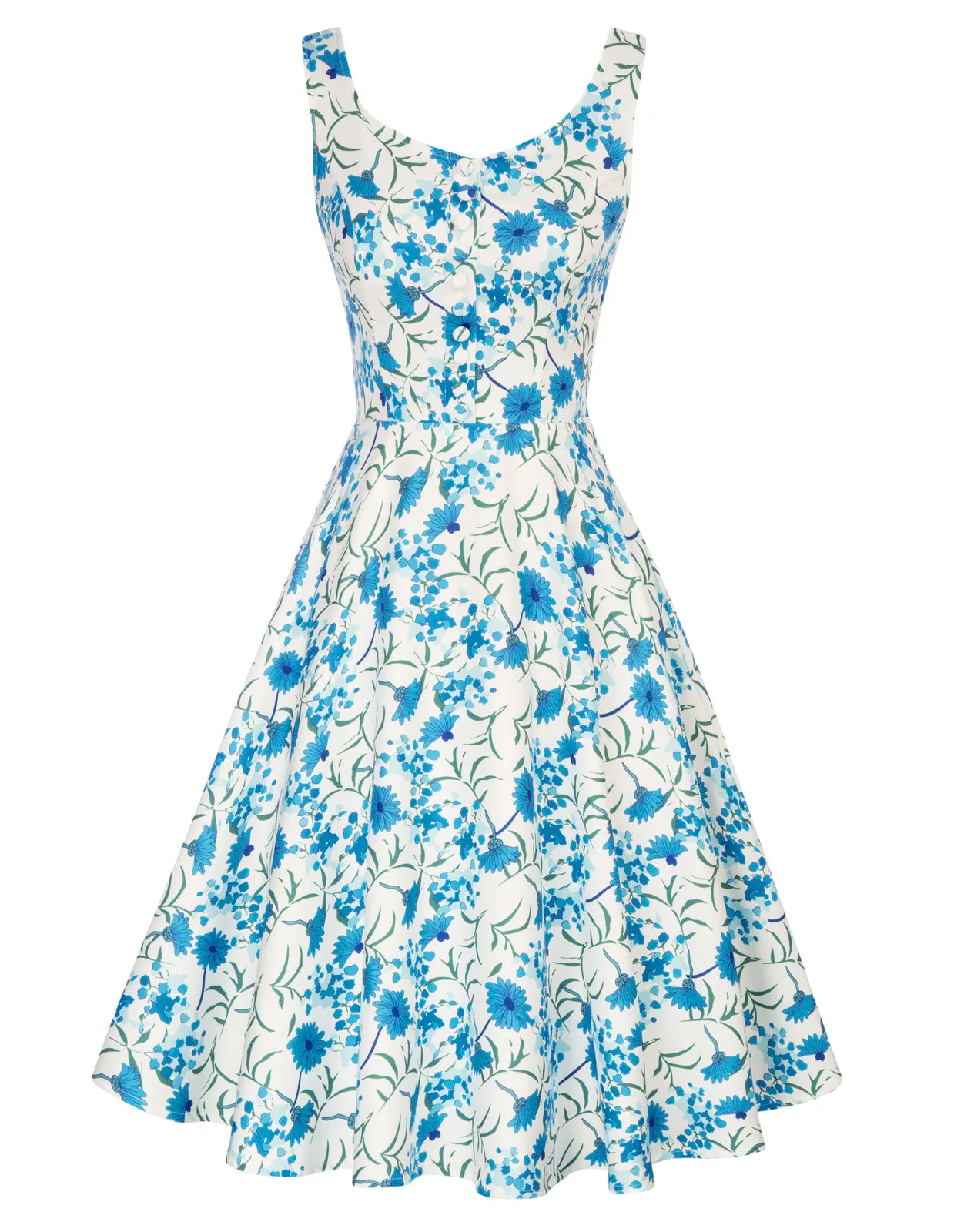 1950s Retro Vintage Sleeveless Homecoming Dresses Cocktail Party A-Line Dress for Summer