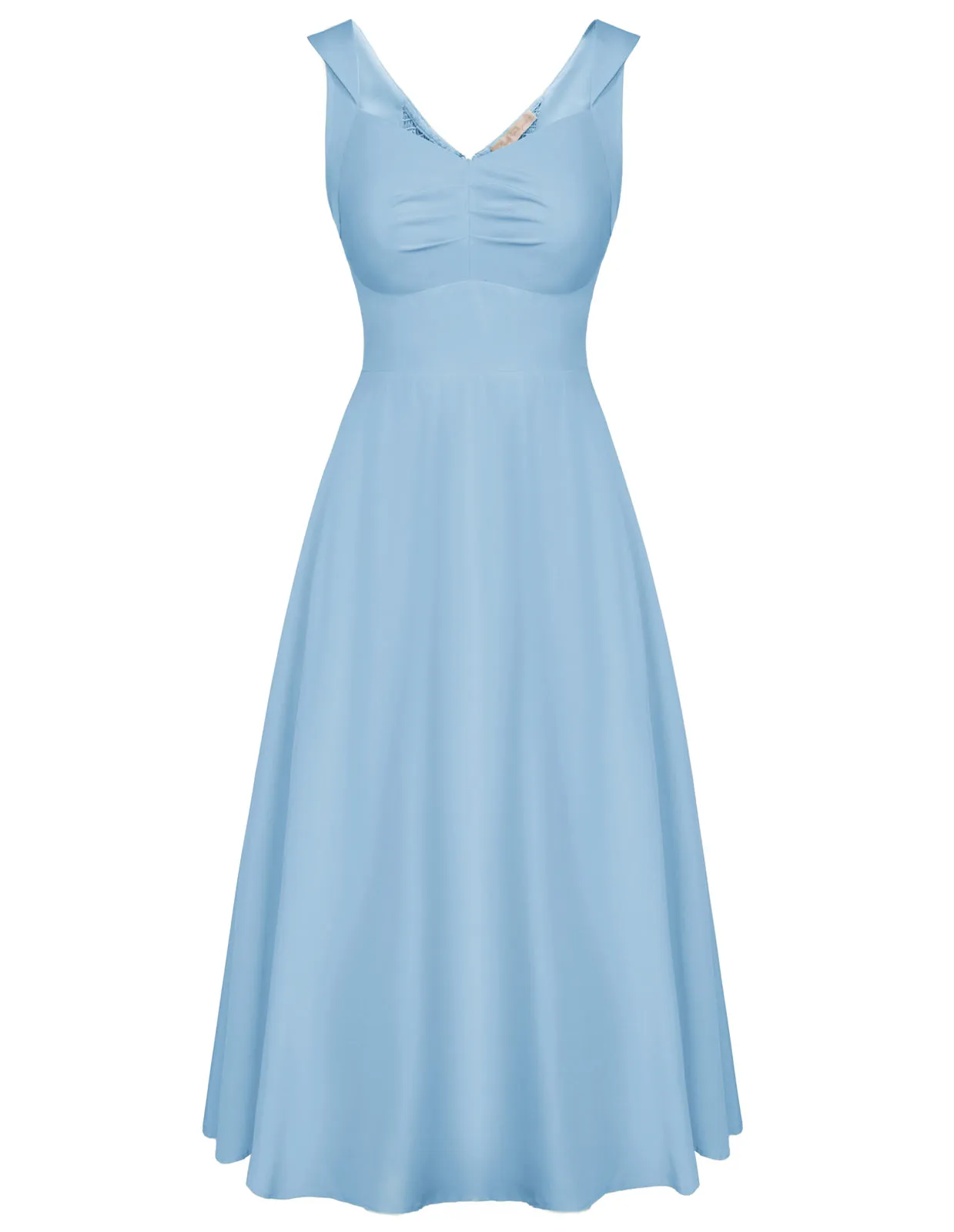 1950s Vintage Cocktail Swing Dresses Summer Square Neck Sleeveless A-Line Dress with Pockets