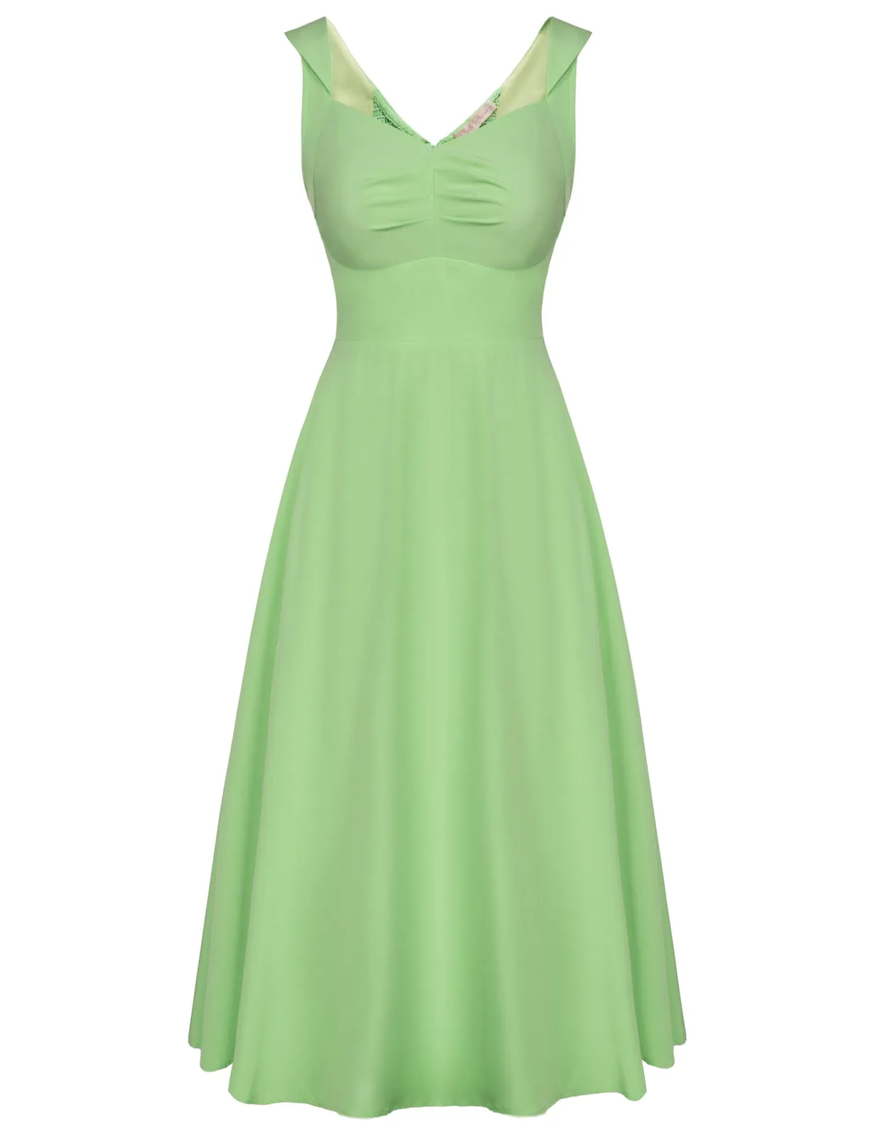 1950s Vintage Cocktail Swing Dresses Summer Square Neck Sleeveless A-Line Dress with Pockets