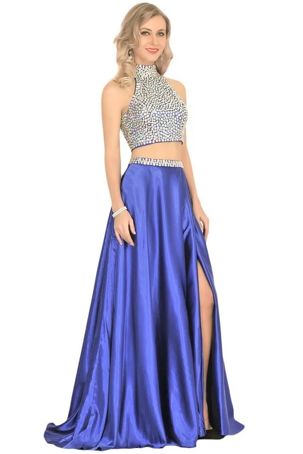 2024 Prom Dresses A Line Two Pieces With P63DDYS1