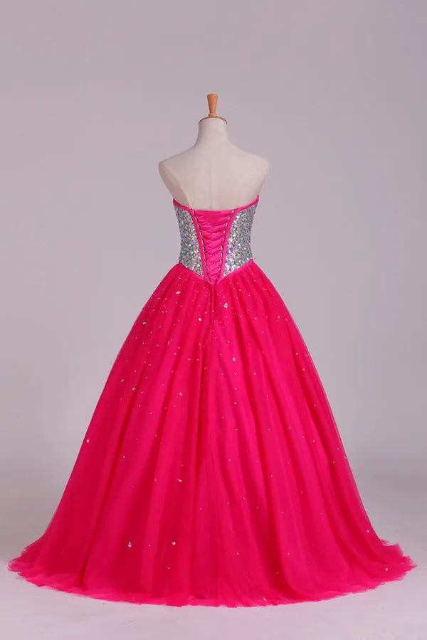 2024 Quinceanera Dresses Sweetheart Ball Gown Floor-Length P38KL21M