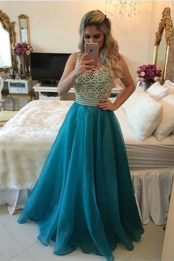 2024 Scoop Prom Dresses A Line 30D Chiffon PT2JLEJZ