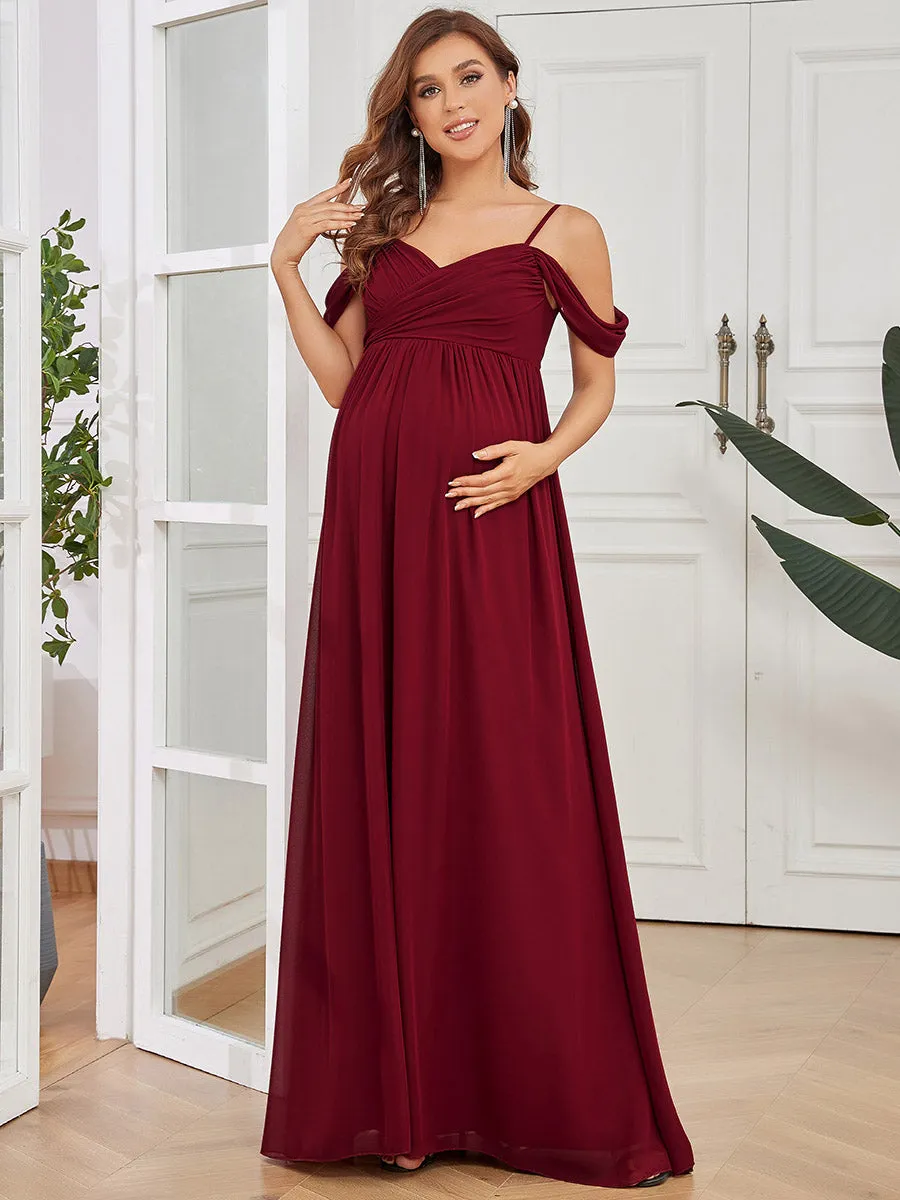 Adorable A Line Off Shoulder Wholesale Maternity Dresses