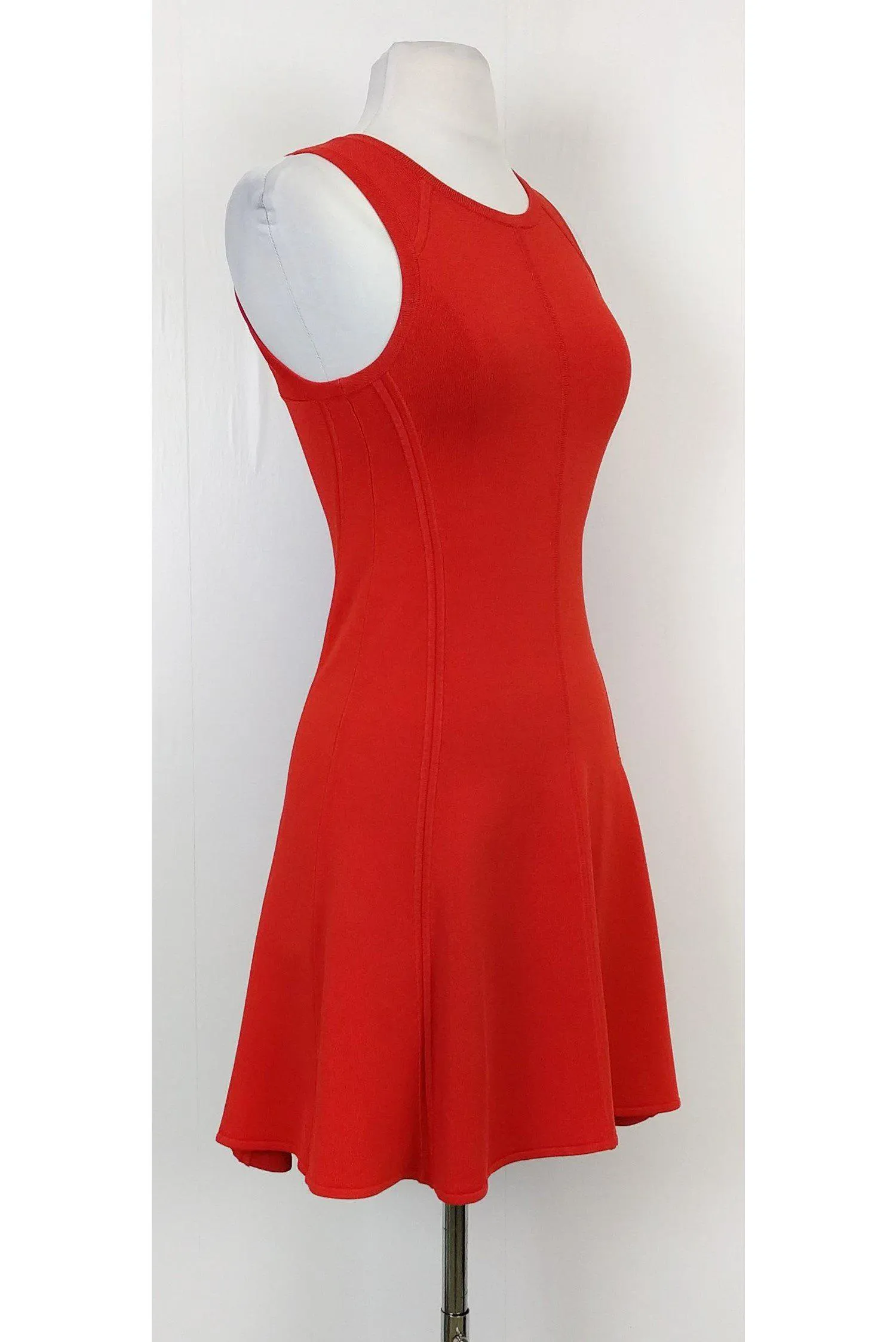 A.L.C. - Red Orange Flared Dress Sz XS