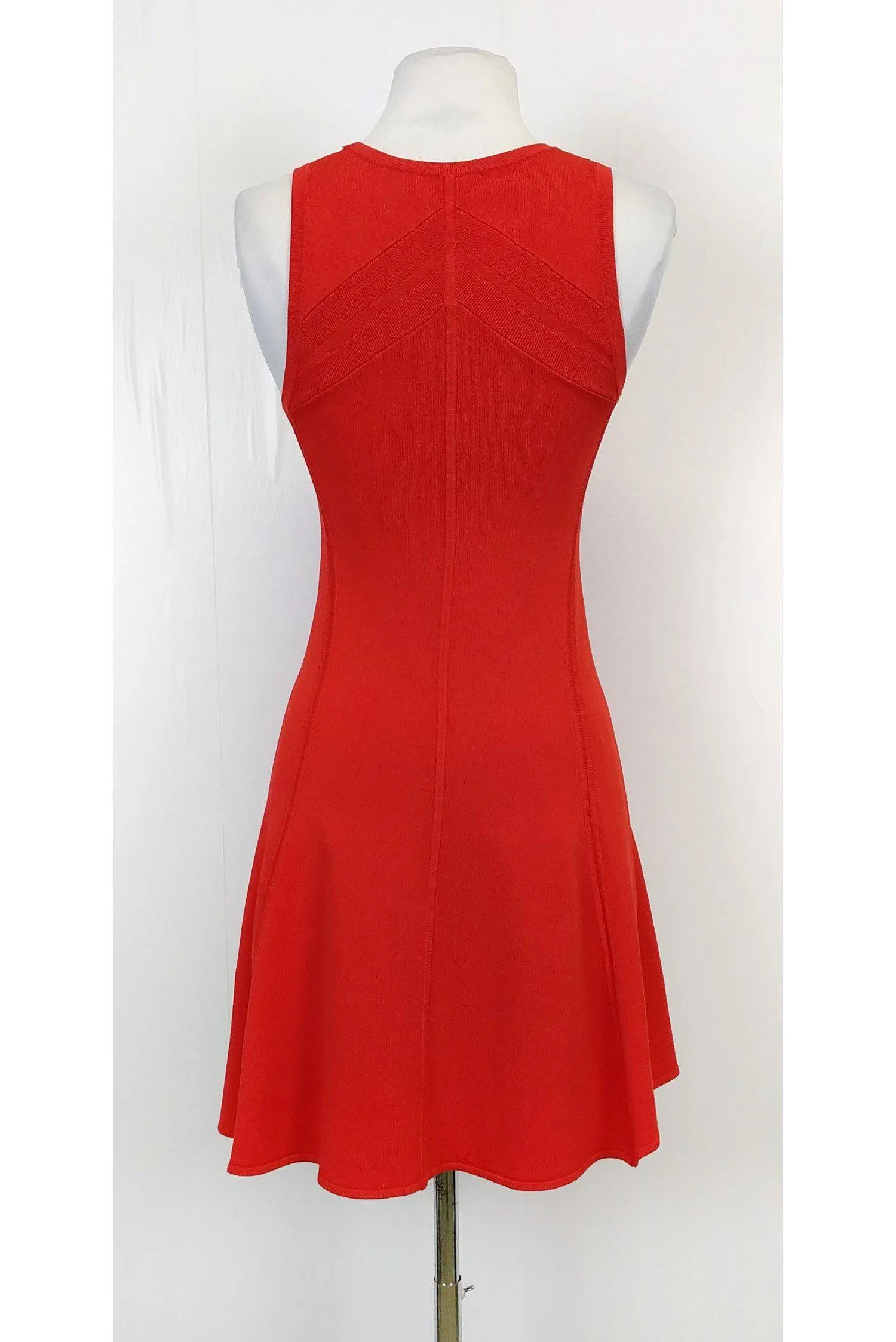 A.L.C. - Red Orange Flared Dress Sz XS