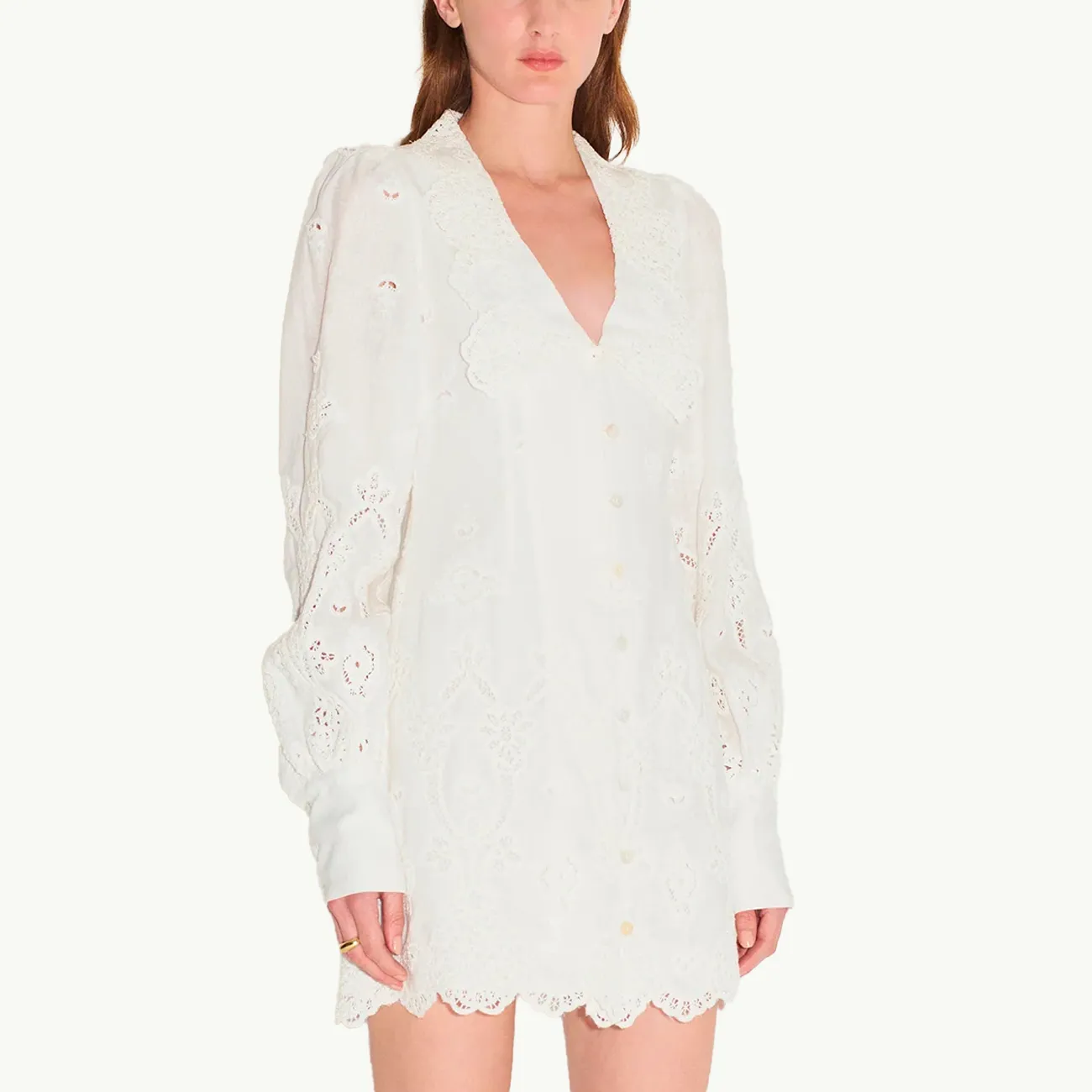 Amity Mini Dress - White Jasmine