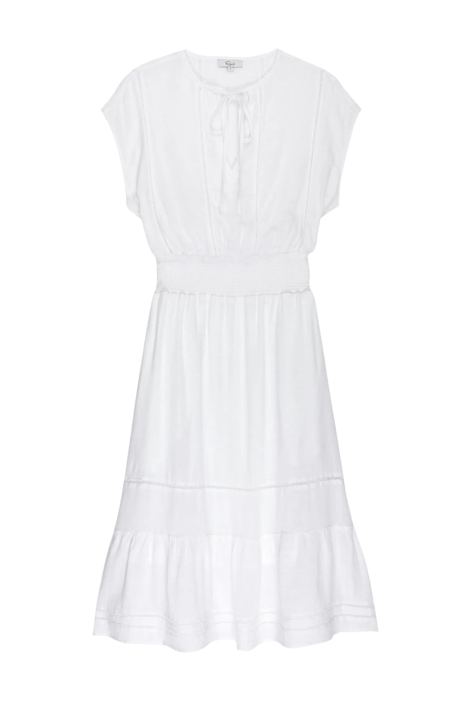 Ashlyn Dress White Lace Detail