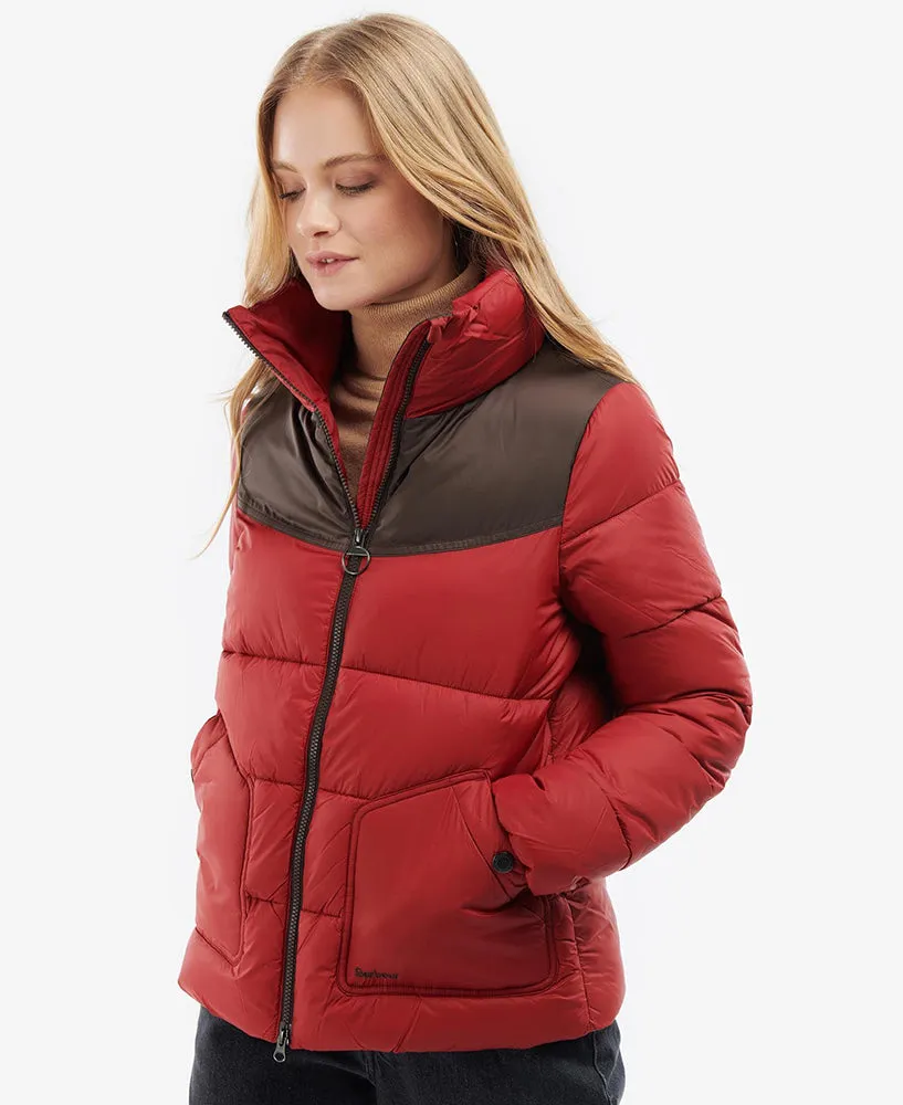 Belford Quilted Jacket - Dark Red/Mahogany Dress