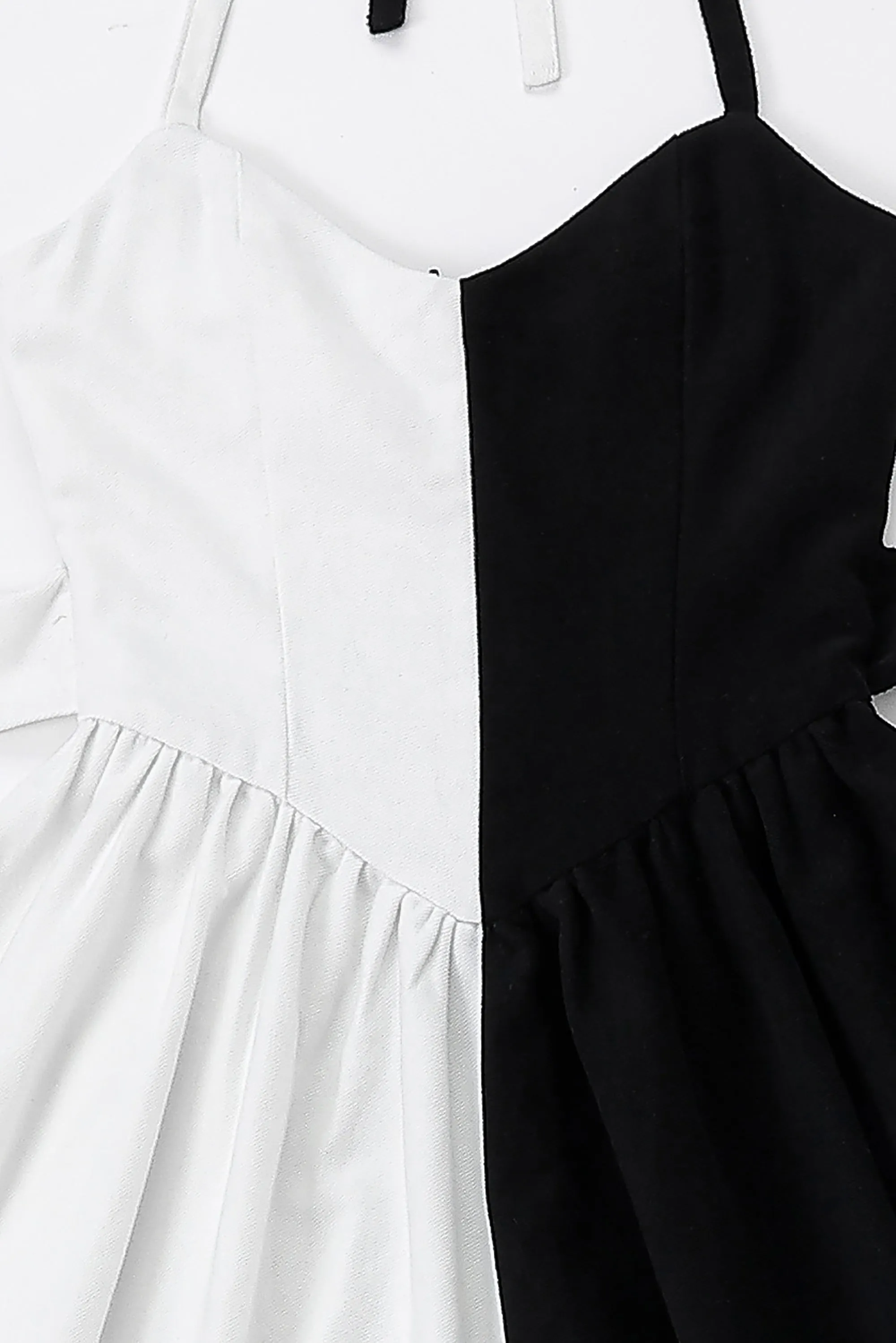 Black & White Halter Gown Dress