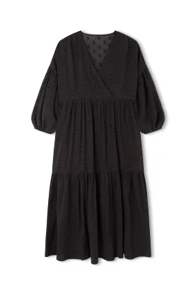 Black Dobby Dress