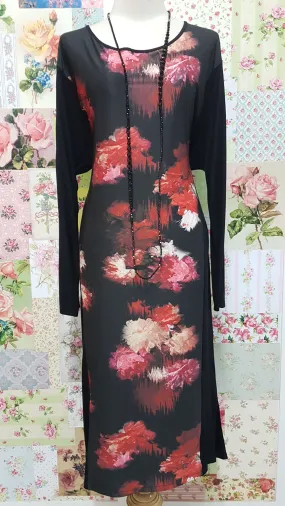 Black Printed Dress MY043