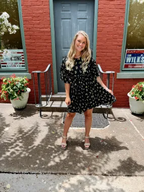 Budding Black Dress