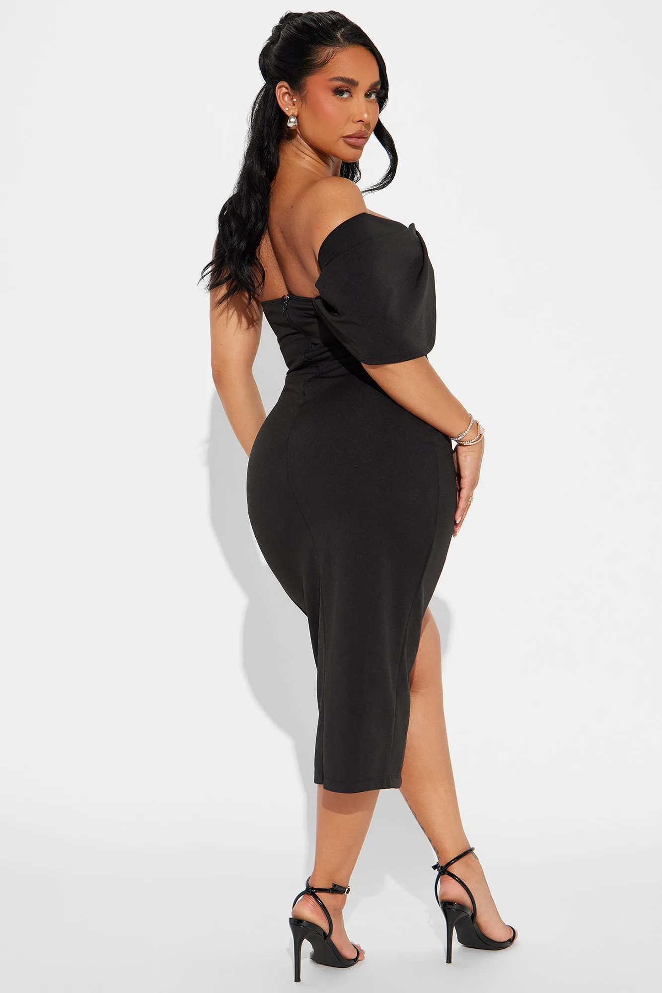 Camilla Midi Dress - Black