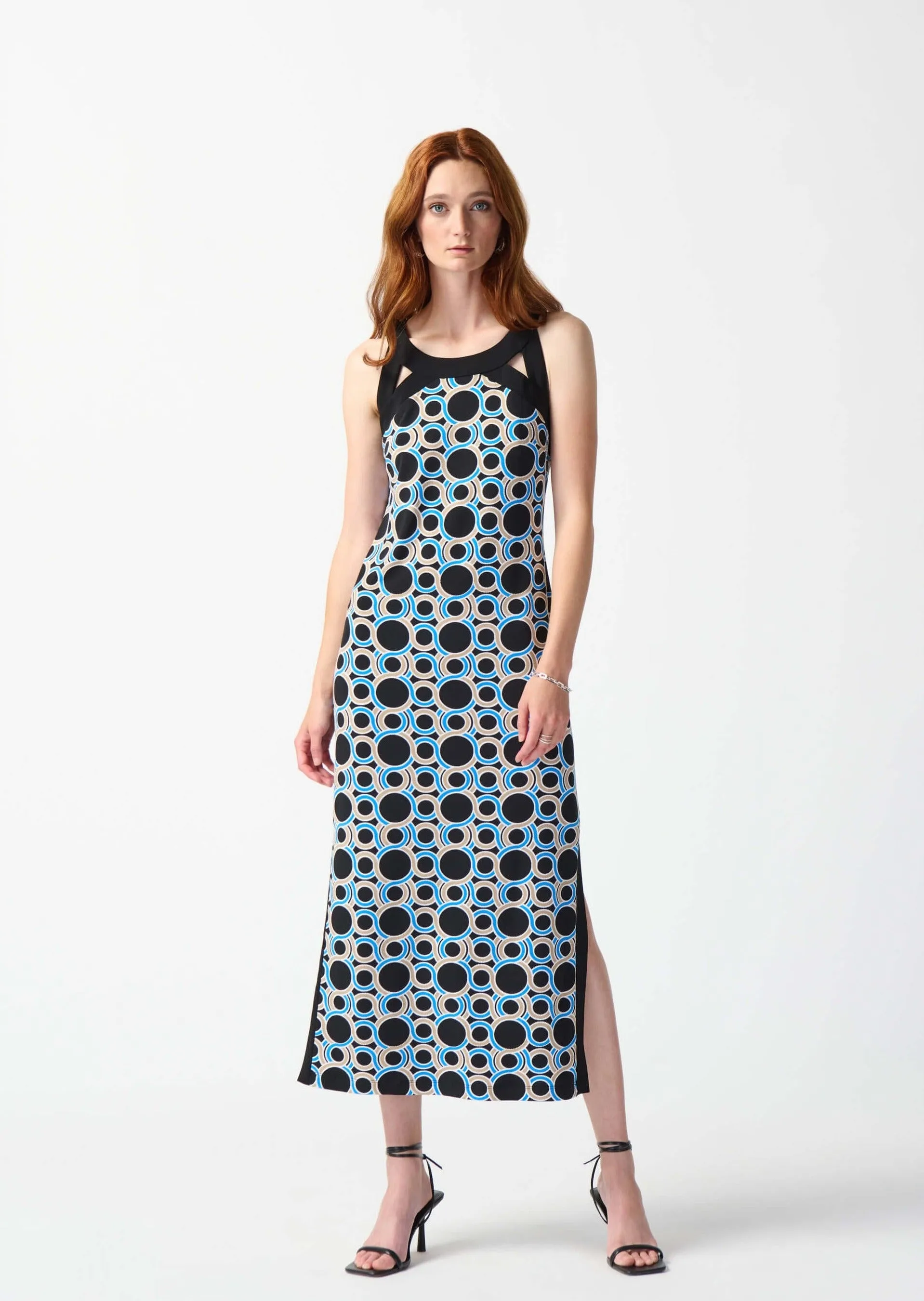 Casablanca Geomteric Print Maxi  Dress 242080