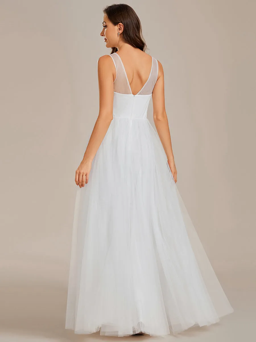 Elegant Appliques Mesh Wholesale Bridesmaid Dresses