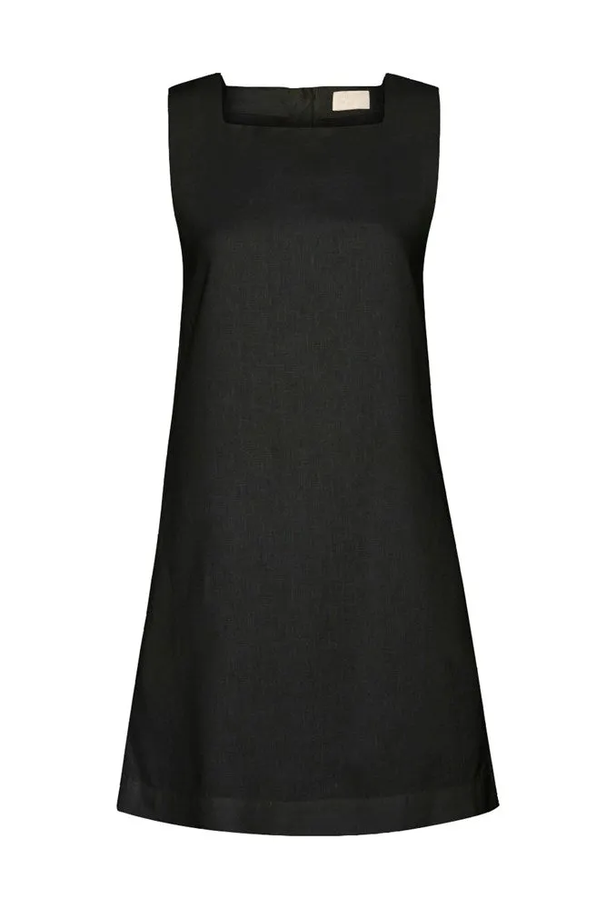 EMMA SHIFT DRESS - BLACK