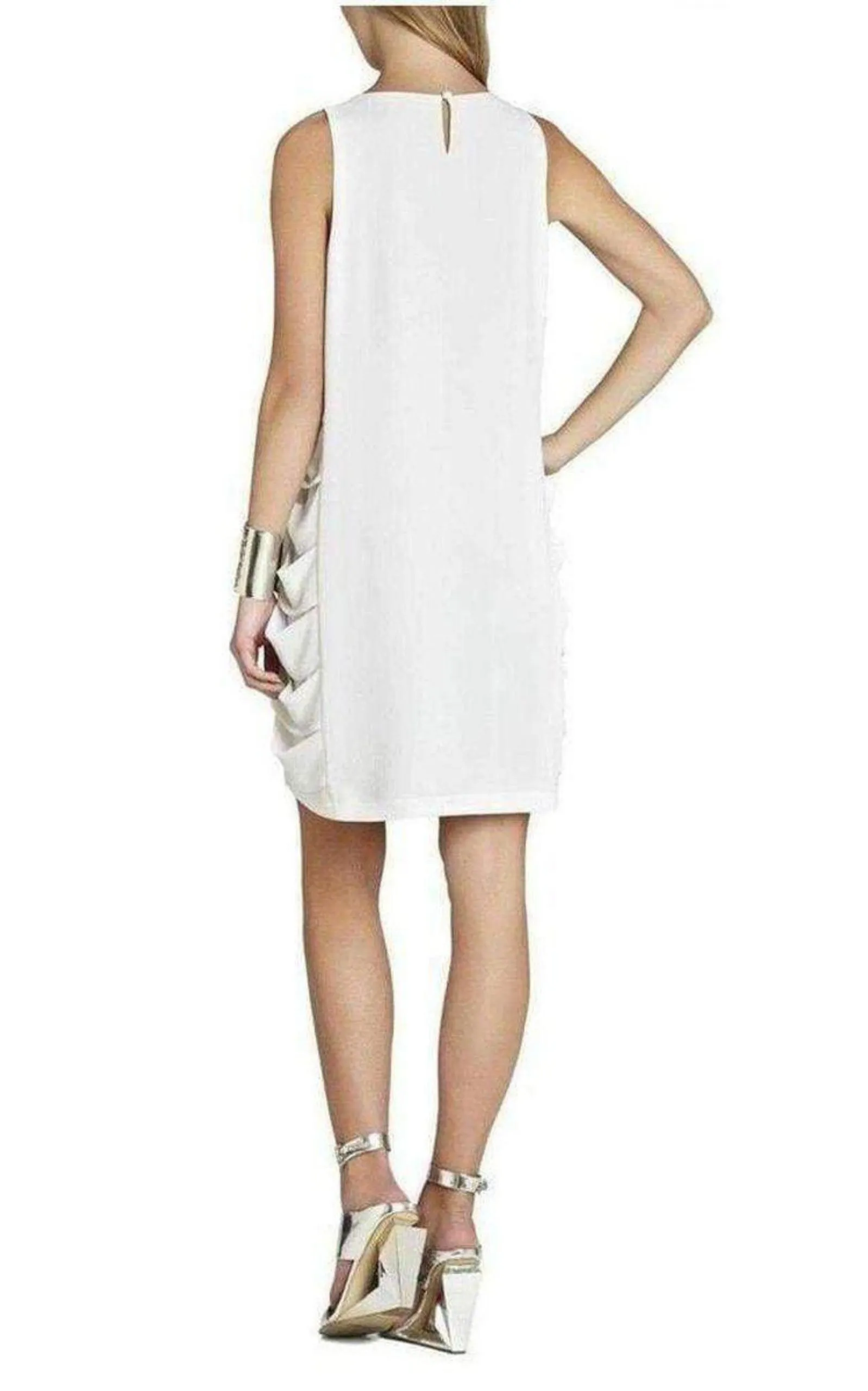 Eren White Cutout Sleeveless Dress