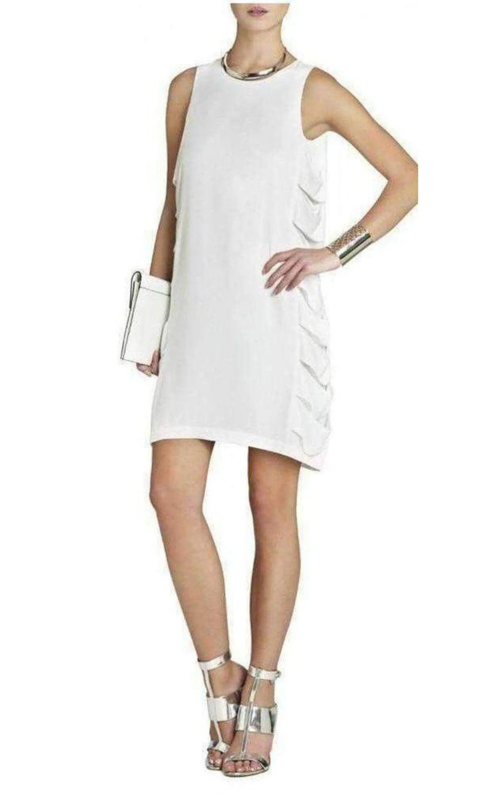 Eren White Cutout Sleeveless Dress