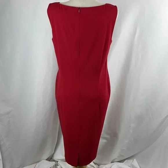 Escada Red Sheath Dress