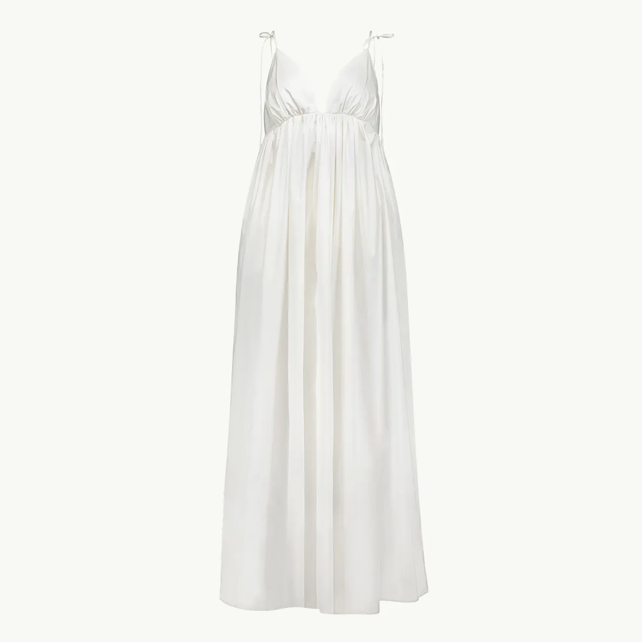 Esther Dress - White Poplin