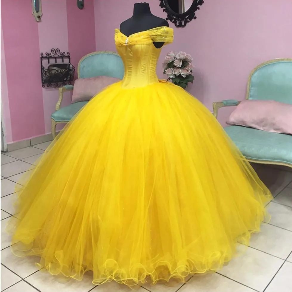 Fairytale Style Off The Shoulder Princess Ball Gowns Quinceanera Dresses 2018