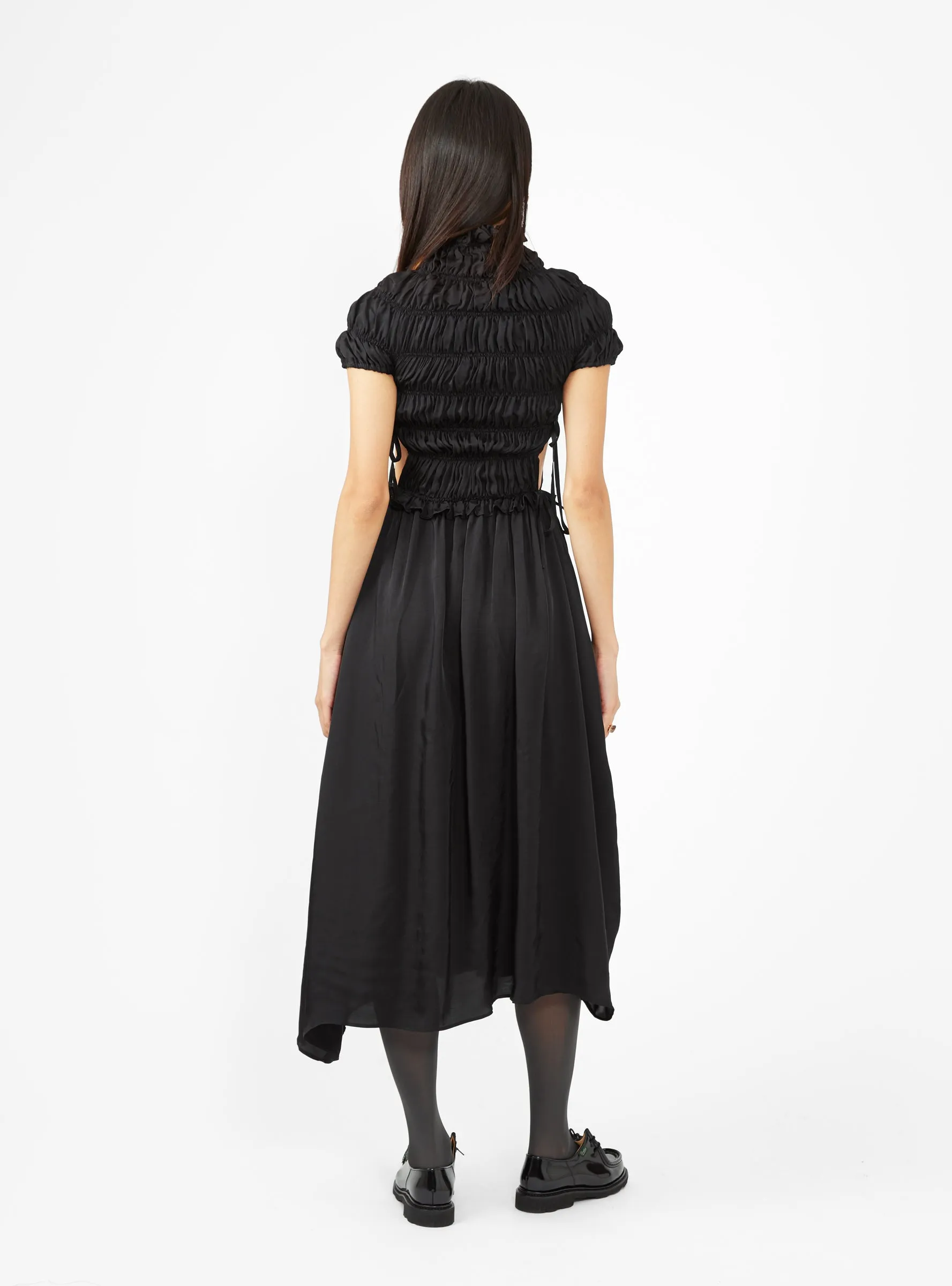 Fluid Sculpted Dress Black