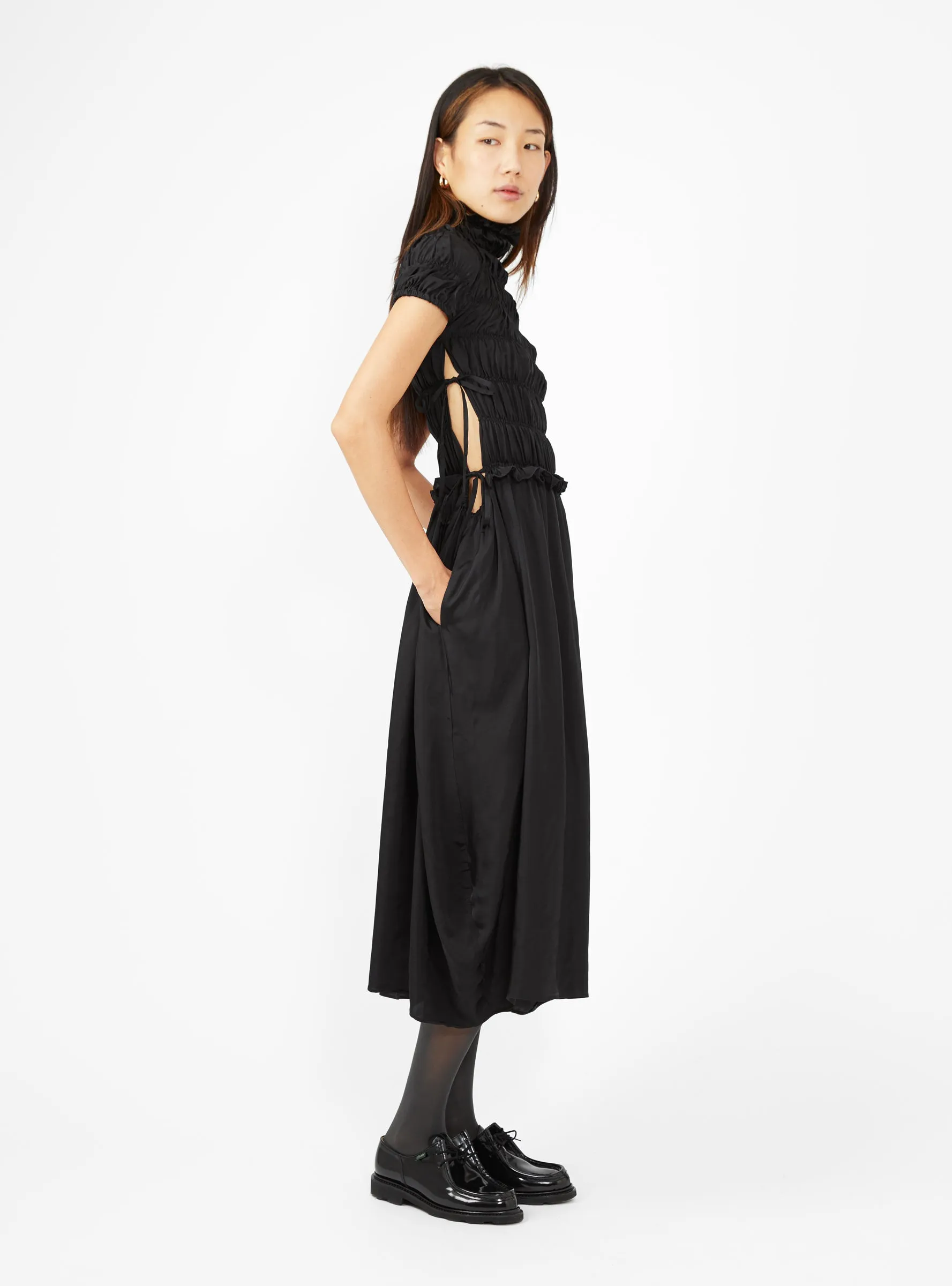 Fluid Sculpted Dress Black