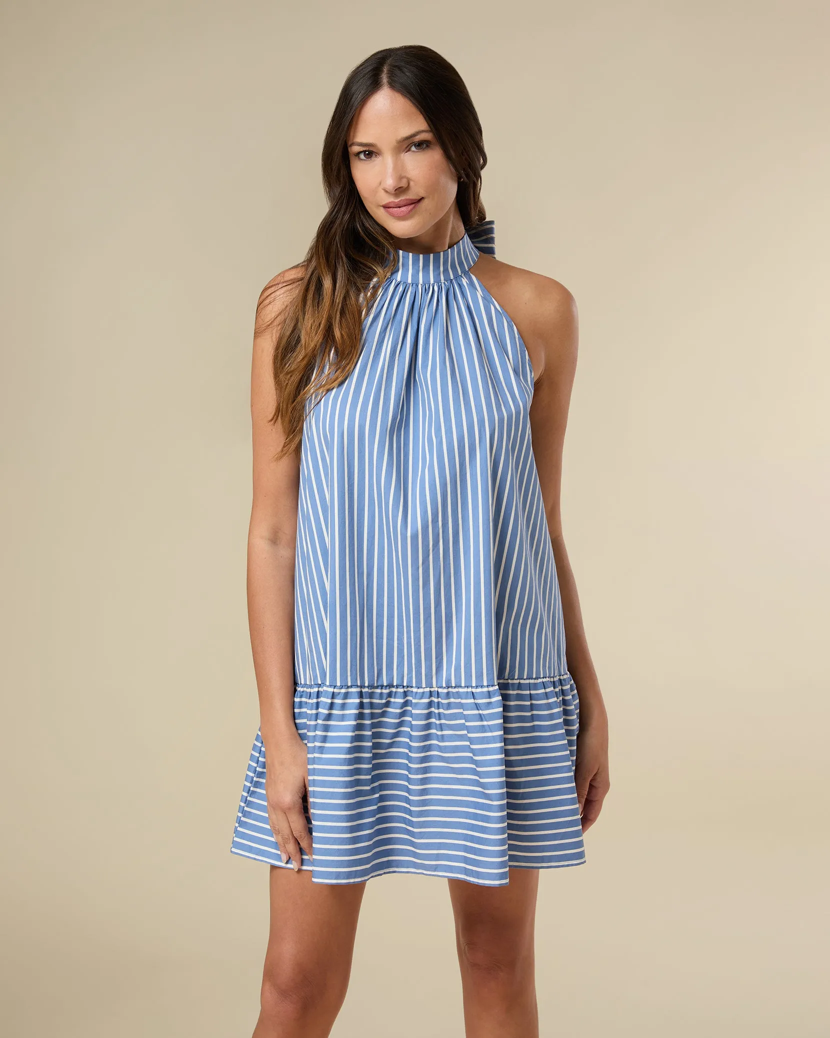 Halter A-line Mini Dress