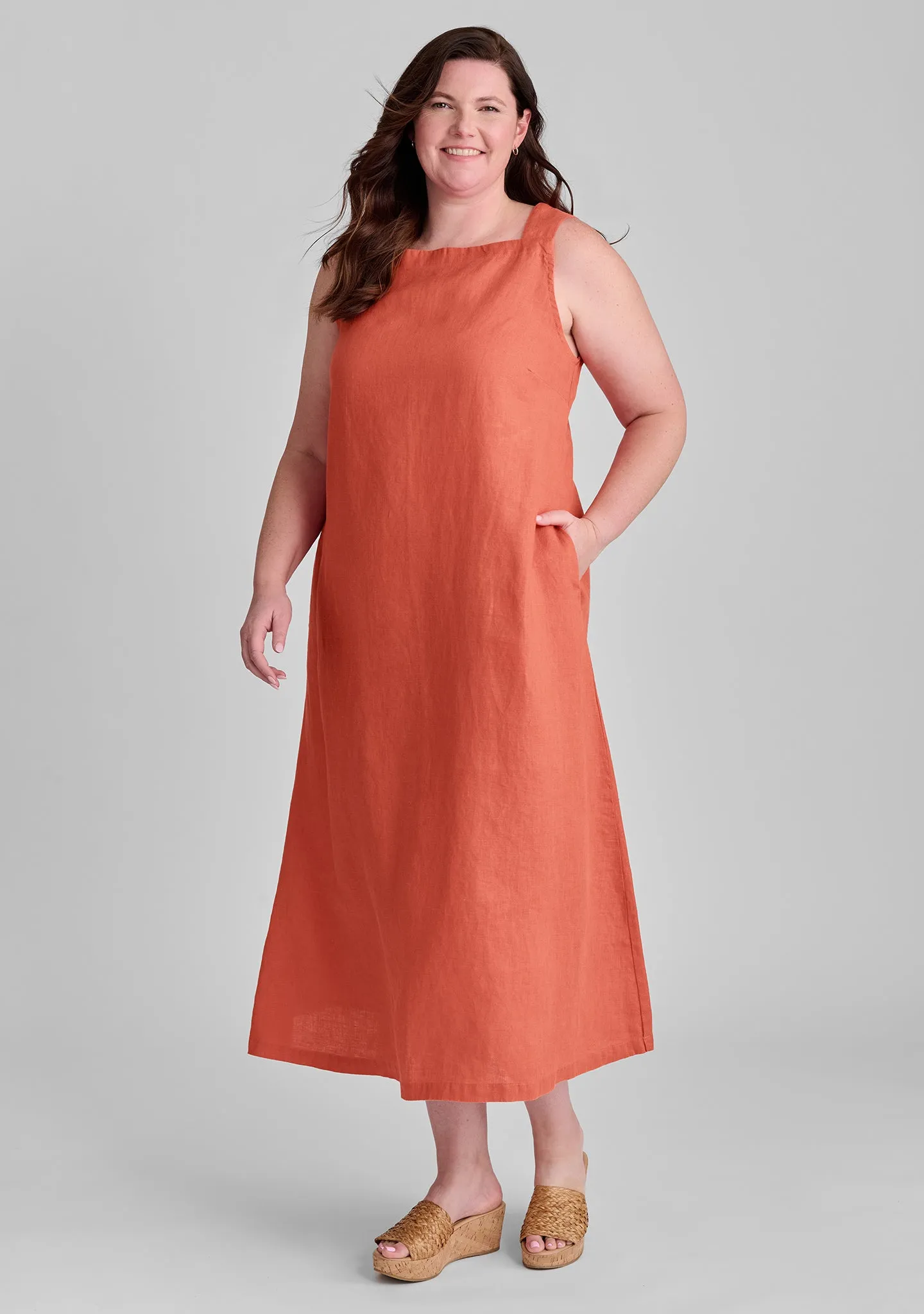 Harlow Dress - Linen Maxi Dress