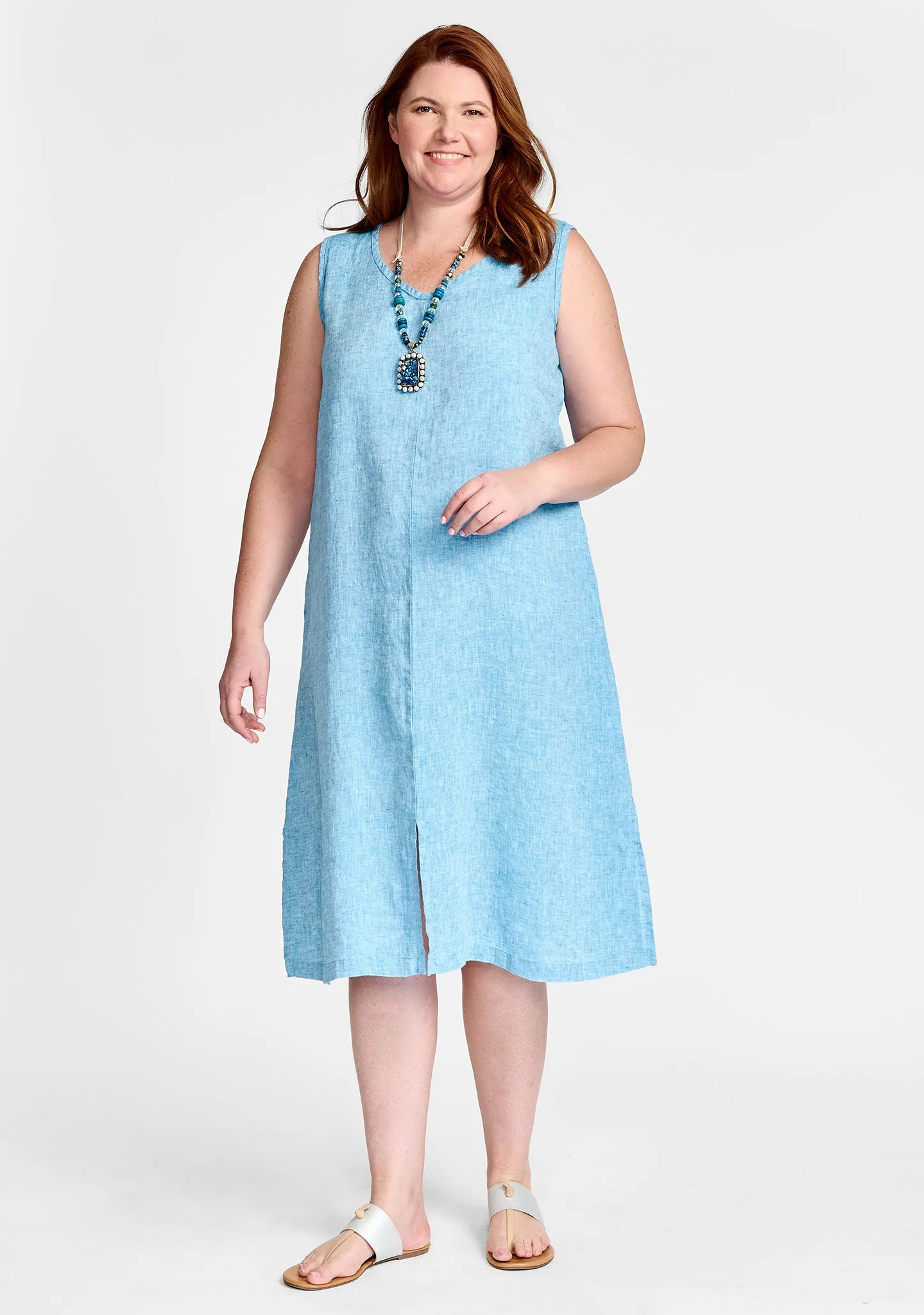 Jewel Dress - Linen Shift Dress