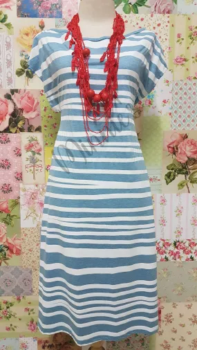 Light Blue & White Dress SW008