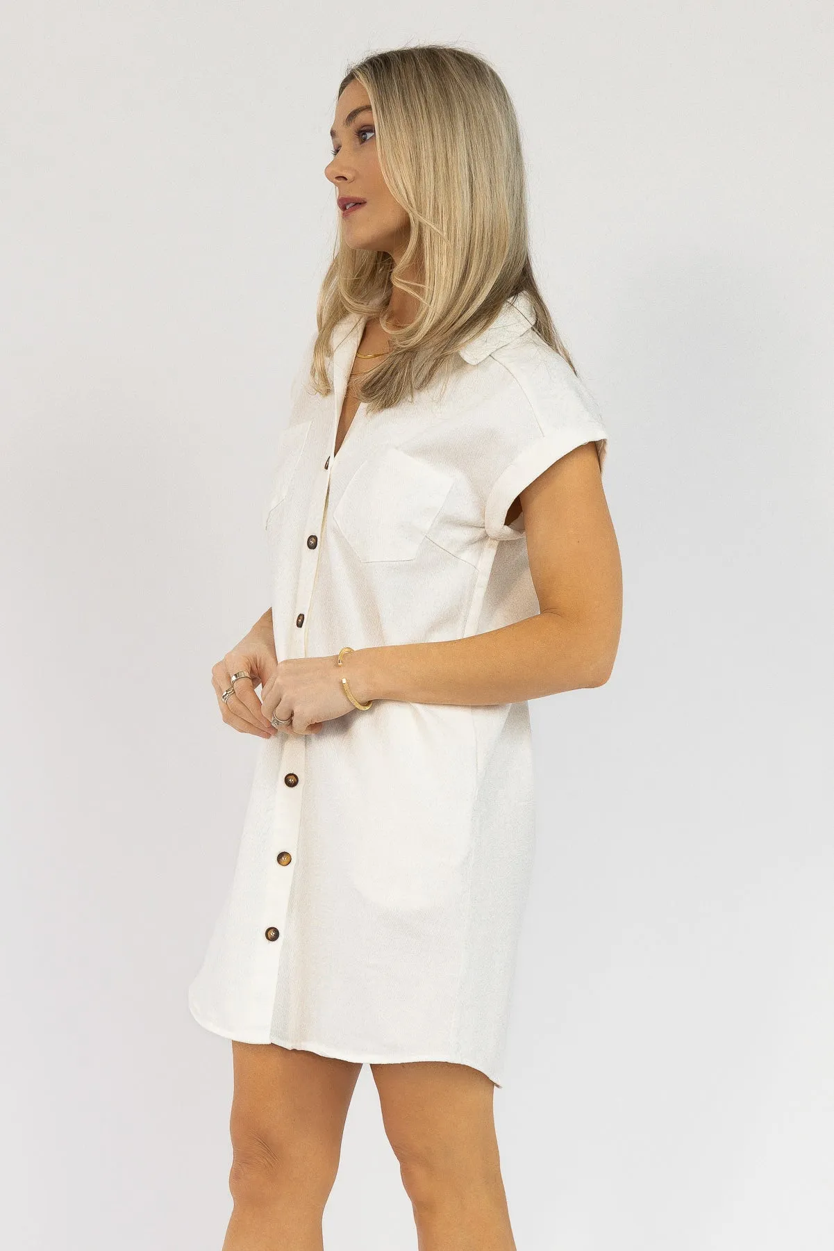 Luella Off White Denim Dress