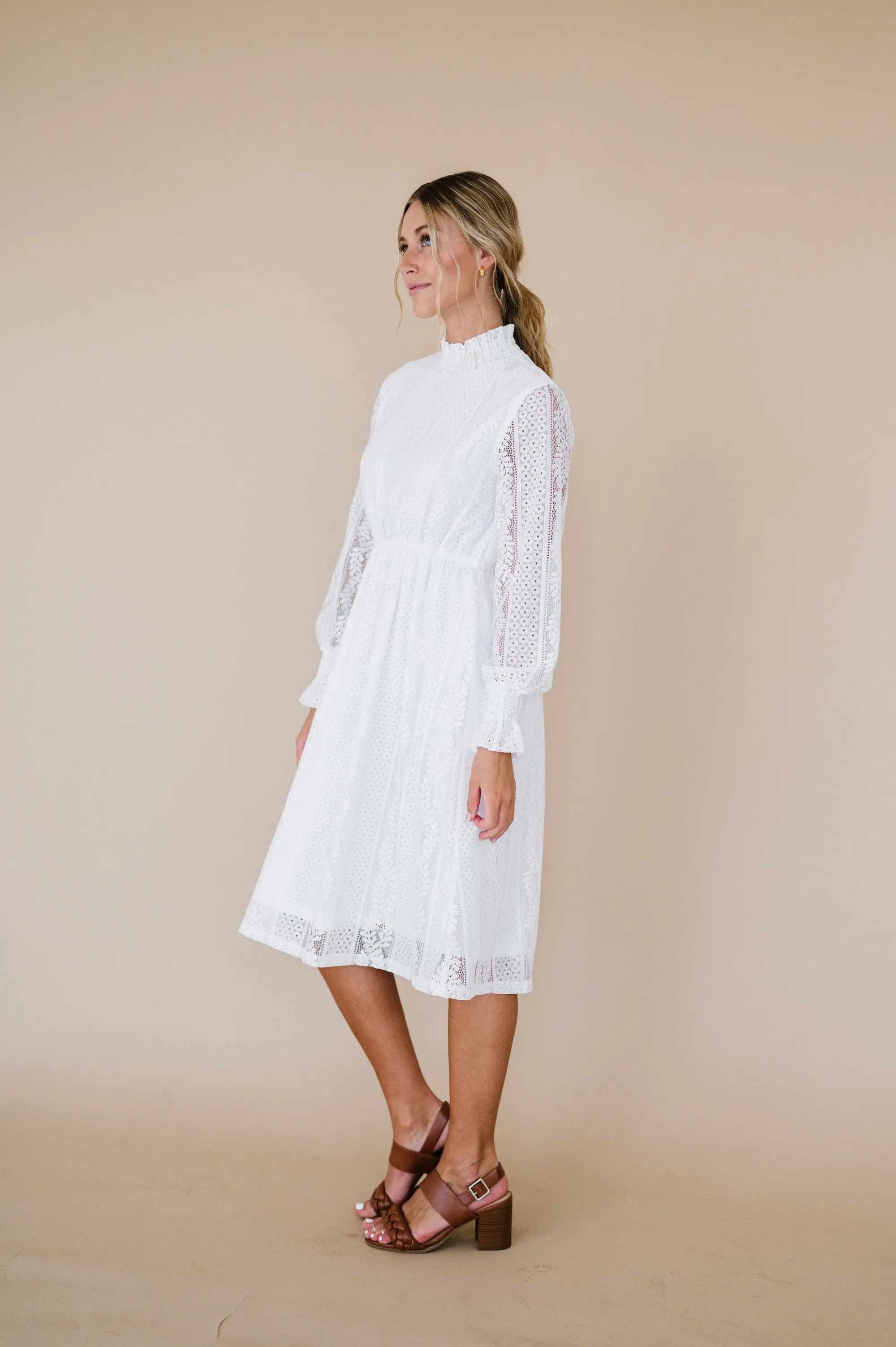 Megan Dress in White