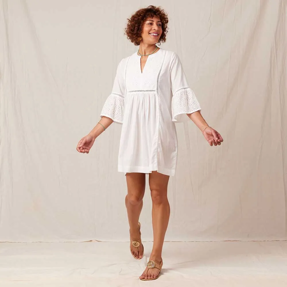 Melony White Eyelet Beach Dress