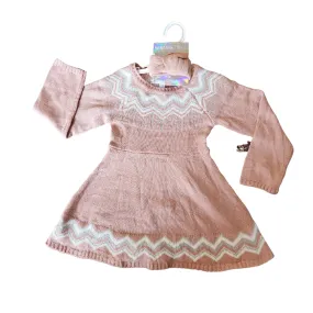 Nannette Pink Sweater Dress & Headband (3 years) | Brand New