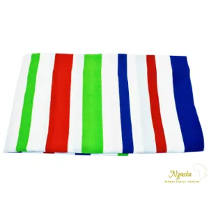 Ngaska Ankara White, Green and Red Stripes - CA 32