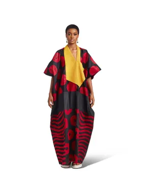 Red & Black Accra Dress