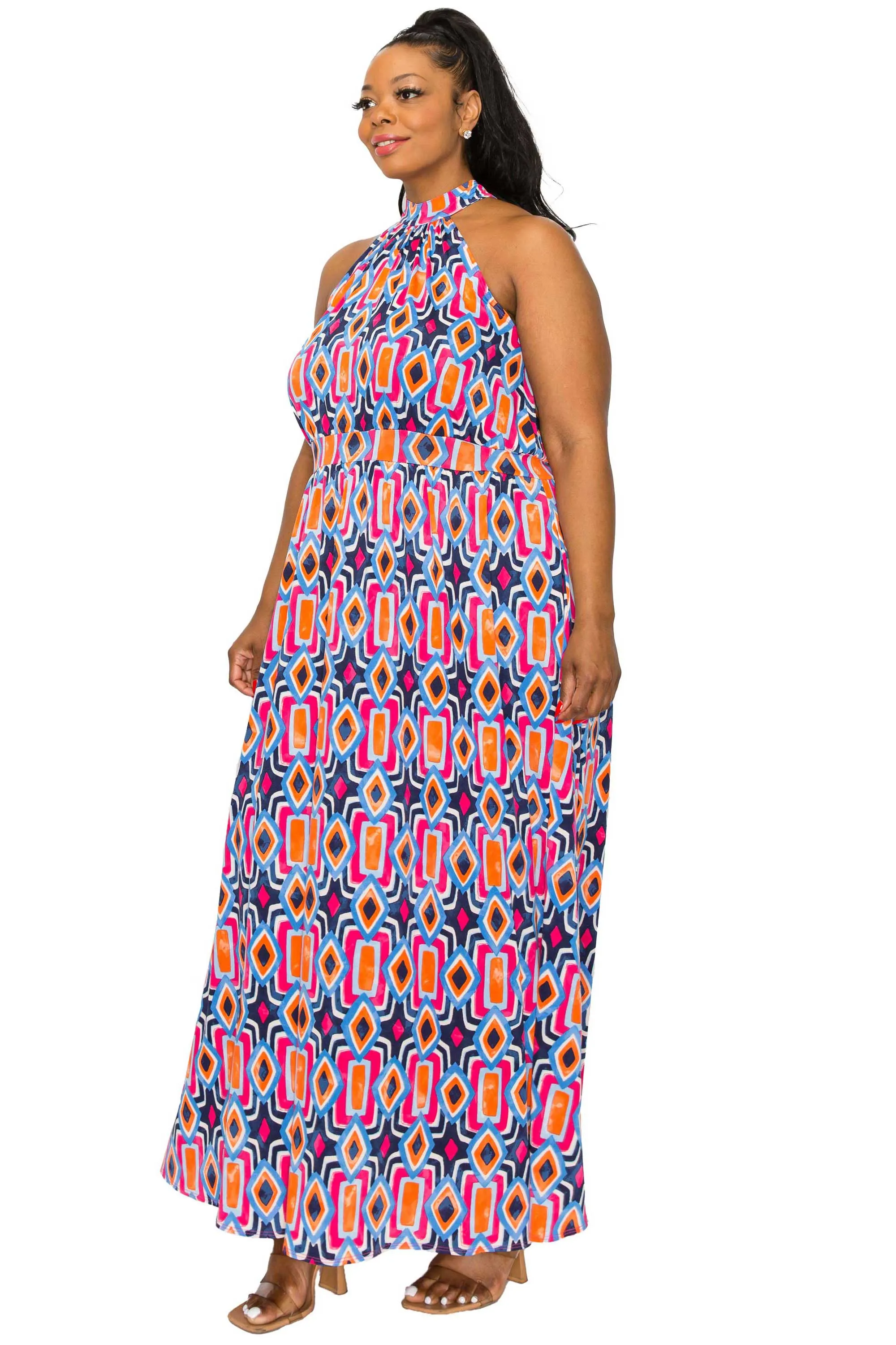 Rios Halter Neck Dress