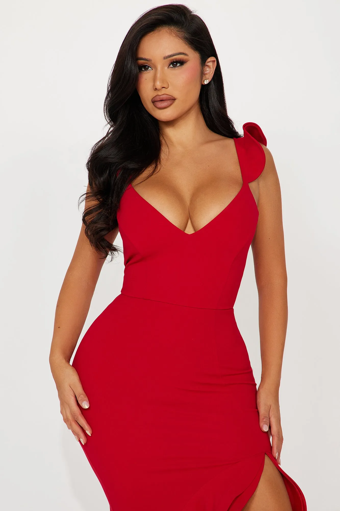 Romantic Date Nights Maxi Dress - Red