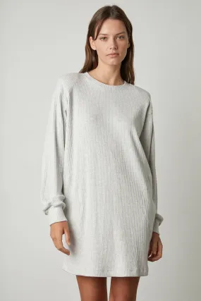 Velvet Women's Lux Rib Sweater Dress - ASH