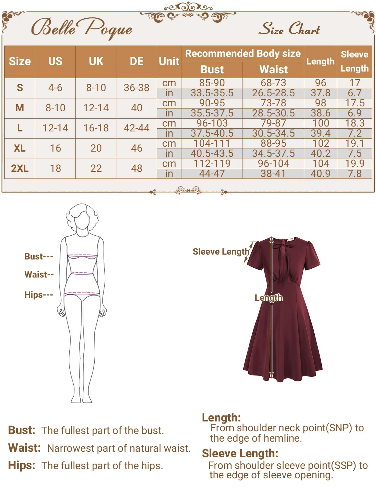 Vintage A-Line Swing Dress Keyhole Tie Dress Round Neck Work Dress Tea Dress