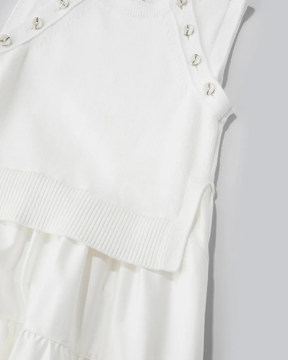 White Tabi Knit Dress