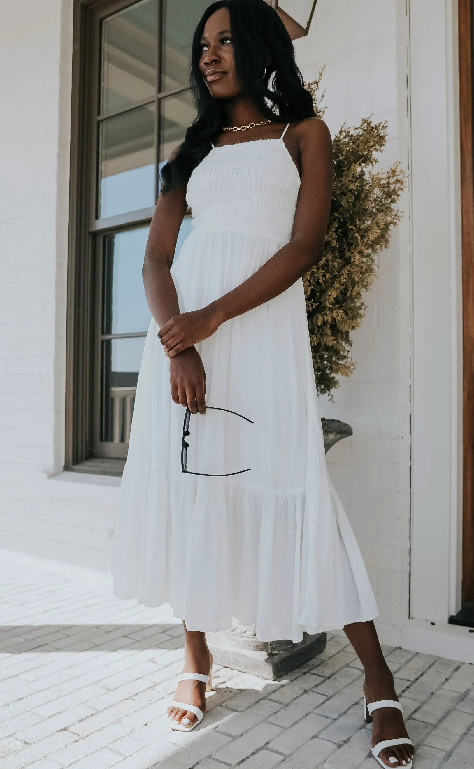 z supply: jazmin maxi dress - white