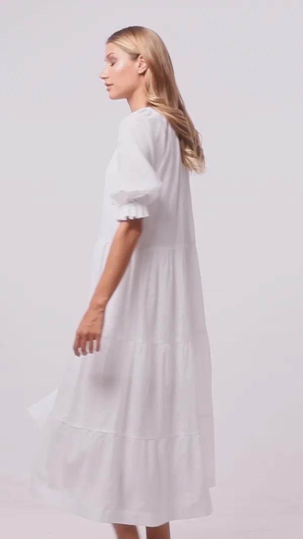 Zalia Dress - White